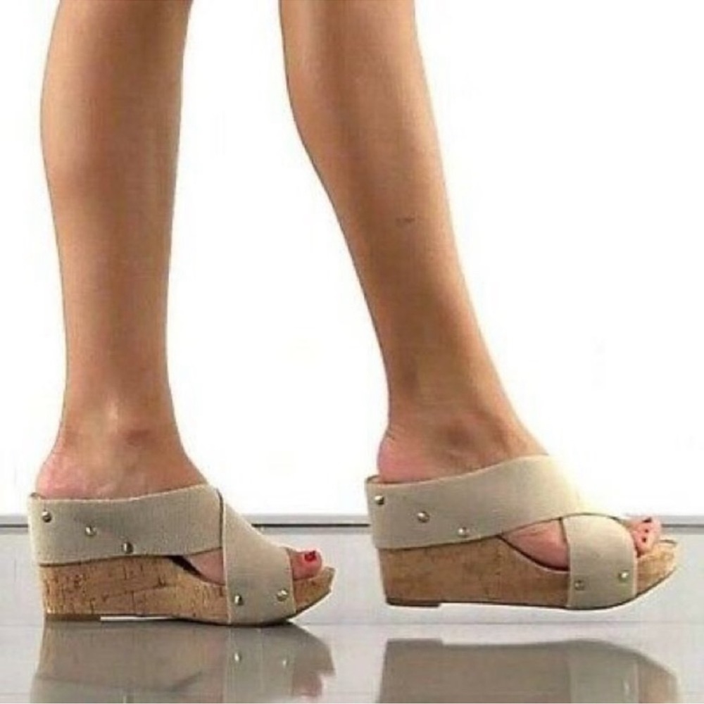 Lucky Brand Miller Cork Wedge Sandal size 10